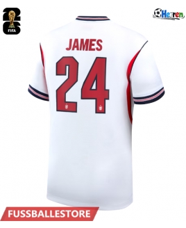 Günstige England Reece James #24 Heimtrikot WM 2026 Kurzarm